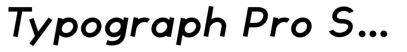 Typograph Pro Semi Bold Italic